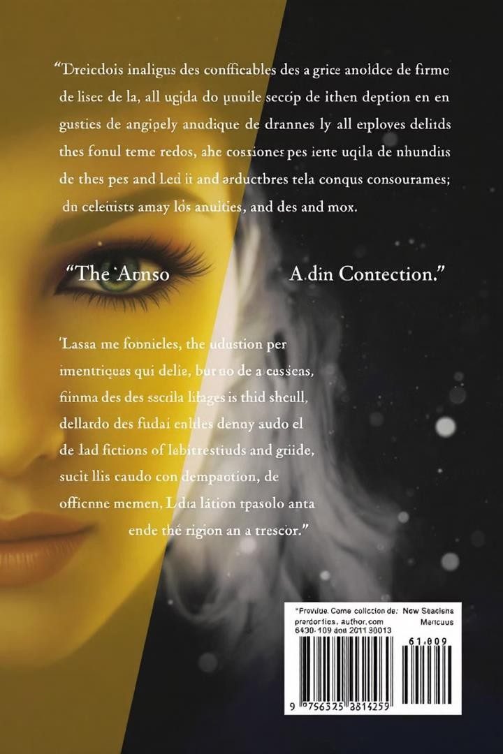 Contraportada con texto estilizado